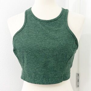 Outdoor Voices Large Dark Green Athena Cropped Tank Top
